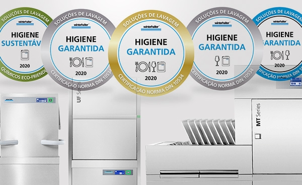 Winterhalter unida &agrave; garantia de higiene